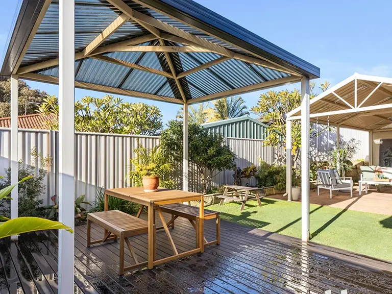 Balcony timber decking in Pakenham home