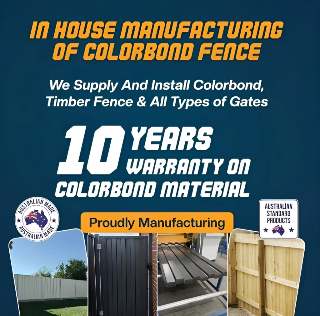 Colorbond Fencing Manufacturing Melbourne