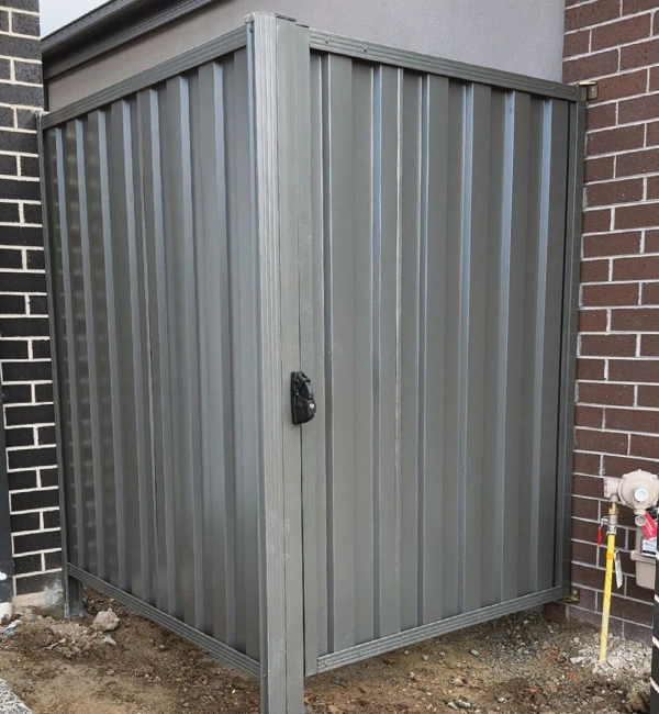 Modern Colorbond gate installation in Springvale