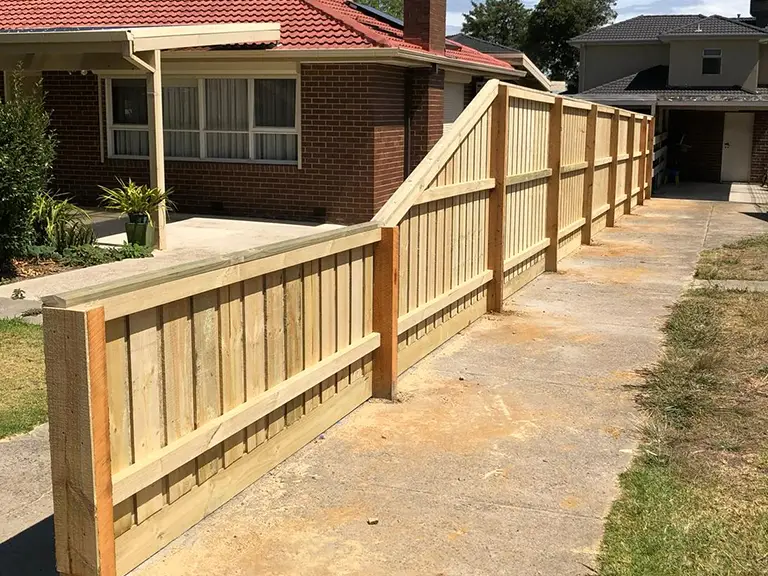 Classic timber fence in Hallam