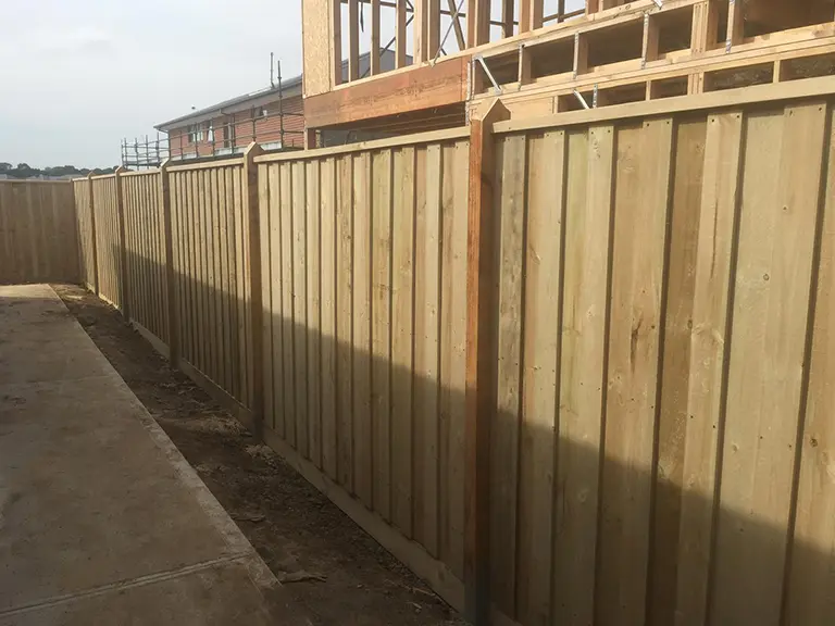 Staining a timber fence Pakenham