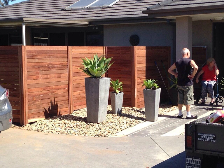 Timber paling fence Pakenham