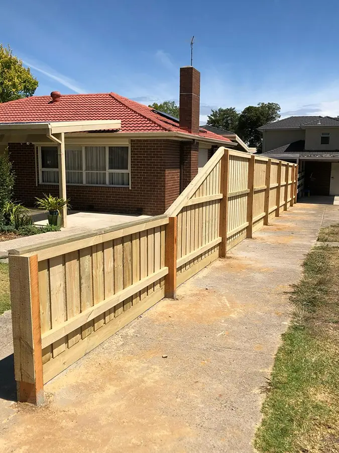 Treated pine timber fence Pakenham